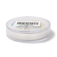 (Defective Closeout Sale: Box Broken) Korean Elastic Crystal Thread, For Jewelry Making, White, 0.4mm, about 131.23 Yards(120m)/Roll(EW-XCP0001-14)