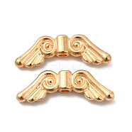 Alloy Beads, Wing, Light Gold, 7x21x3mm, Hole: 1.6mm(FIND-G048-05KCG)
