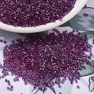 MIYUKI Delica Beads, Cylinder, Japanese Seed Beads, 11/0, (DB2389) Inside Dyed Magenta, 1.3x1.6mm, Hole: 0.8mm, about 2000pcs/10g(X-SEED-J020-DB2389)