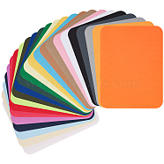 24Pcs 24 Colors Iron on/Sew on Imitation Jean Cloth Repair Patches, Rectangle, Mixed Color, 125x95x0.3mm, 1pc/color(FIND-GF0005-36)