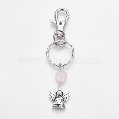 Angel & Fairy Rose Quartz Key Chain