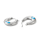 316 Stainless Steel Hoop Earrings(EJEW-I282-01B-02P)-3