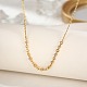 Cubic Zirconia Column Pendant Necklace with Brass Cable Chains(UU3534-1)-3