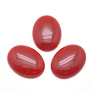 Natural Red Jasper Cabochons, Oval, 40x30x7.5~8mm(G-P393-I05)