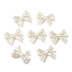 ABS Imitation Pearl Beads, Bowknot, 14x18x4mm, Hole: 1.8mm(X-OACR-K001-18)