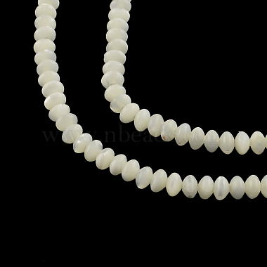 4mm Abacus Mother of Pearl Beads