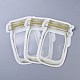 Reusable Mason Jar Shape Zipper Sealed Bags(OPP-Z001-02-A)-3
