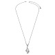 TINYSAND 925 Sterling Silver Tear of Joy Cubic Zirconia Pendant Necklace(TS-N399-S-16)-3