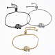 Adjustable Brass Micro Pave Cubic Zirconia Slider Bracelets(BJEW-E317-39A)-1
