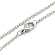 Unisex 304 Stainless Steel Cable Chain Necklaces(X-STAS-O037-83P)-1