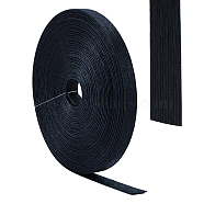 Paper with Iron Packages Ribbon, for Gift Wrapping, Black, 5/8 inch(15mm), about 21.87 Yards(20m)/Roll(OCOR-WH0078-10C)