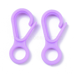 Plastic Lobster CLaw Clasps, Purple, 33x15.5x4.5mm, Hole: 7.5mm(KY-D012-03)