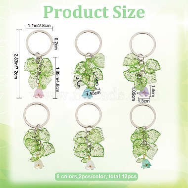 Resin Flower Keychain(KEYC-PH01521)-2