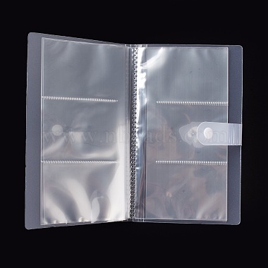Прозрачные книги для хранения органайзера для ювелирных изделий(AJEW-K033-01)-4