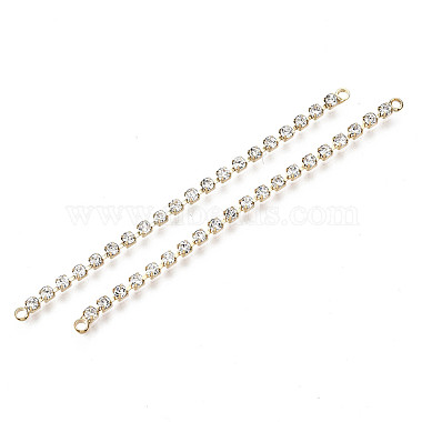 Real 18K Gold Plated Clear Others Brass+Cubic Zirconia Links