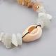 Bracelets de perles tressées en quartz naturel et en pierre de lune blanche naturelle(BJEW-JB04080-04)-4