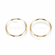 Brass Linking Rings, Ring, Nickel Free, Real 18K Gold Plated, 20x1.5mm(X-KK-S345-087A)