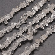 Natural Quartz Crystal Chip Bead Strands, 5~8x5~8mm, Hole: 1mm, about 31.5 inch(G-M205-01)