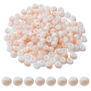 6/0 Opaque Glass Seed Beads, Round Hole, Rondelle, Sandy Brown, 4~4.5x3~4mm, Hole: 0.8~1.5mm, 10g/box(SEED-YW0002-13G)