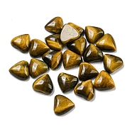 Natural Tiger Eye Cabochons, Heart, 8x8x3.5mm(G-H309-01-03)