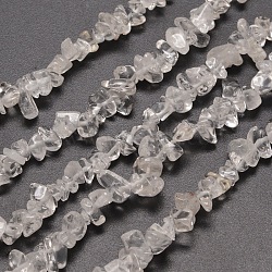 Natural Quartz Crystal Chip Beads Strands, Rock Crystal Beads, 5~8x5~8mm, Hole: 1mm, about 31.5 inch(G-M205-01)
