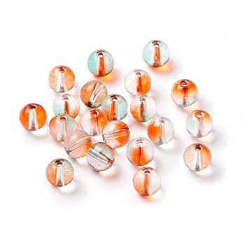 Glass Beads, Round, Chocolate, 8mm, Hole: 1.4mm
