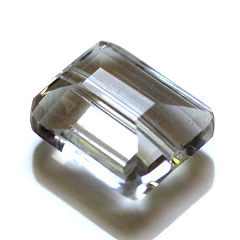 Imitation Austrian Crystal Beads, Grade AAA, Faceted, Rectangle, Clear, 10x12x5.5mm, Hole: 0.9~1mm