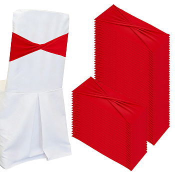 Polyester Dinning Chair Cover, Chair Decorations, Red, 320mm