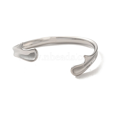 316 Stainless Steel Cuff Bangles(BJEW-C053-02P)-2
