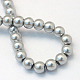 Baking Painted Pearlized Glass Pearl Round Bead Strands(HY-Q330-8mm-34)-4