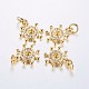 Long-Lasting Plated Brass Micro Pave Cubic Zirconia Charms(ZIRC-F069-47G)-1