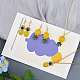 2 Sets 2 Style Alloy Pineapple Pendant Necklace & Dangle Earrings(SJEW-FI0001-01)-7