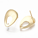 Brass Stud Earring Findings(X-KK-S348-354)-2