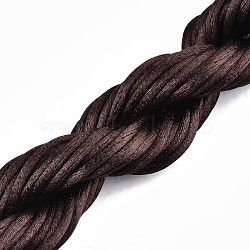 Polyester Thread, Coconut Brown, 2mm, about 10m/bundle(X-OCOR-S124-10)
