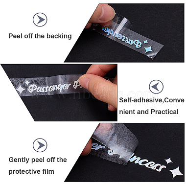 PVC Passenger Princess Self Adhesive Car Stickers(STIC-WH0013-11A)-6