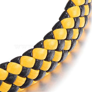 Adjustable Braided PU Leather Cord Bracelets(BJEW-P099-11)-4