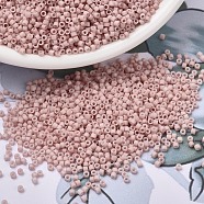 MIYUKI Delica Beads, Cylinder, Japanese Seed Beads, 11/0, (DB1515) Matte Opaque Pink Champagne, 1.3x1.6mm, Hole: 0.8mm, about 2000pcs/10g(X-SEED-J020-DB1515)
