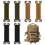 6Pcs 3 Colors Nylon Hook and Loop Tactical Morale Patches, Magic Tape Attachment Display Board, Molle Patches Display Board, Mixed Color, 11.5x3.5x0.55cm, 2pcs/color(FIND-GA0003-56)