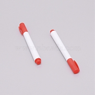 Plastic Permanent Marker Pen, for Metal, Wood, Ceramic, Glass, Rock Painting, DIY Photo Album, Card Making, Scrapbook Crafts, Red, 9.9x1.17x1cm(AJEW-WH0241-01A)