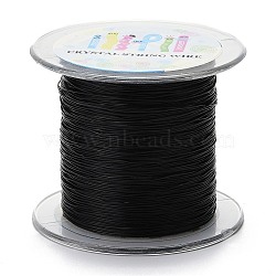Korean Elastic Crystal Thread, Black, 0.6mm, about 174.97 yards(160m)/roll(EW-N004-0.6mm-03)