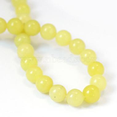 Natural Lemon Jade Round Bead Strands(G-E334-10mm-07)-3