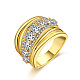 Brass Micro Pave Cubic Zirconia Finger Rings(RJEW-BB39437-G-7)-1