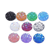 Resin Cabochons, Half Round, Mixed Color, 12x3~3.5mm(CRES-T012-01)