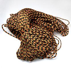7 Inner Cores Polyester & Spandex Cord Ropes, for Rope Bracelets Making, Dark Orange, 4mm, about 109.36 yards(100m)/bundle, 420~500g/bundle(RCP-R006-040)