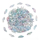 100Pcs Baking Paint Transparent Glass Pendants(GLAA-YW0004-81E)-1
