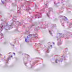Two Tone Transparent Spray Painted Glass Beads(GLAA-S190-018E-01)-1