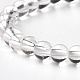 Natural Crystal Round Bead Stretch Bracelets(BJEW-L594-B07)-2