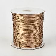 Eco-Friendly Korean Waxed Polyester Cord, BurlyWood, 0.5mm, about 169.51~174.98 Yards(155~160m)/Roll(YC-P002-0.5mm-1117)