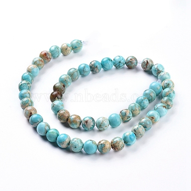 Natural Imperial Jasper Beads Strands(G-G814-07-8mm-03)-2