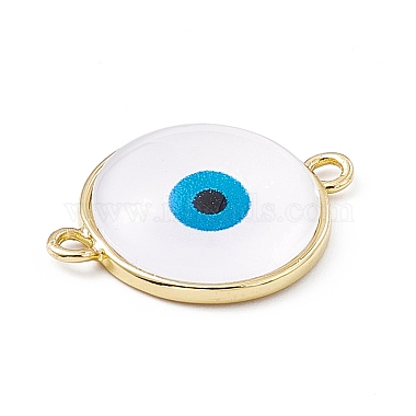 Evil Eye Resin Connector Charms(KK-P224-01G-03)-3